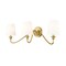 Z-Lite Gianna Wall Sconce, 3-Light, 32 In.W x 10 In.L x 9.75 In.H, Modern Gold/White 7509-3S-MGLD - alternate 1